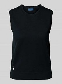 Bezrękawnik z wyhaftowanym logo i okrągłym dekoltem Polo Ralph Lauren damska EAN 211972111