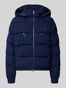 Kurtka pikowana z mieszanki wełny i kaszmiru Polo Ralph Lauren niebieska damska EAN 211A92614