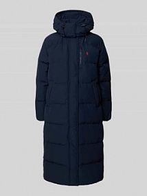 Płaszcz pikowany z kapturem Polo Ralph Lauren granatowy damski EAN 211941005