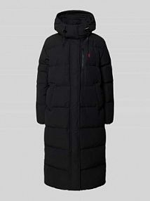 Płaszcz pikowany z kapturem Polo Ralph Lauren czarny damski EAN 211941005