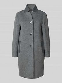 Płaszcz wełniany z kaszmirem ICONS Cinzia Rocca szary damski EAN BR-56-001