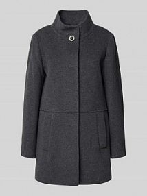 Płaszcz wełniany z kaszmirem ICONS Cinzia Rocca szary damski EAN BR-14-001