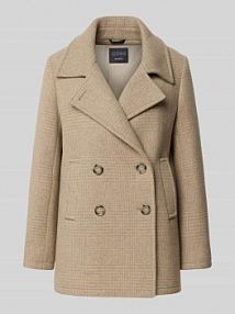 Kurtka z mieszanki wełny z kołnierzem z połami ICONS Cinzia Rocca beżowa damska EAN AR-50-001