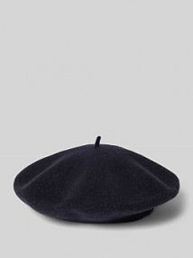 Beret z czystej wełny Loevenich niebieski EAN 673003