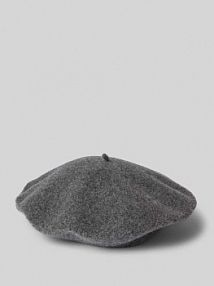 Beret z czystej wełny Loevenich szary EAN 673003