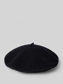 Beret z czystej wełny Loevenich czarny EAN 673003