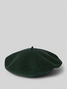 Beret z czystej wełny Loevenich zielony EAN 673003
