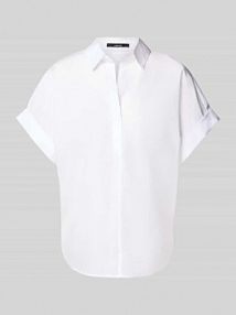 Bluzka o kroju relaxed fit z dekoltem w serek model Zusina someday biała damska EAN 10410711154355