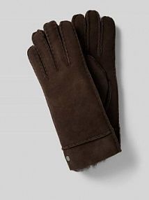 Rękawiczki ze skóry jagnięcej model HELSINKI Roeckl brązowe EAN 13013-4800