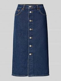 Spódnica jeansowa z listwą guzikową Gant granatowa EAN 4400205