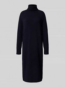 Sukienka z golfem z dzianiny z domieszką kaszmiru Gant granatowa EAN 4502089