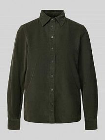 Bluzka sztruksowa z listwą guzikową Gant zielona damska EAN 4300553