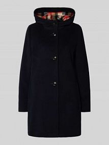 Płaszcz o kroju regular fit z mieszanki wełny z domieszką kaszmiru Gil Bret niebieski damski EAN 95466135