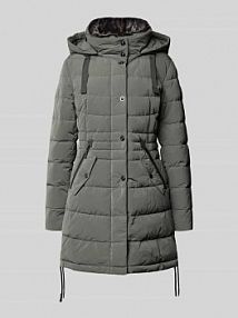 Płaszcz pikowany ze stójką i kieszeniami zapinanymi na zamek błyskawiczny Gil Bret zielony damski EAN 90996200