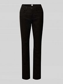 Jeansy o kroju slim fit z 5 kieszeniami model STYLE.CAROLA BRAX czarne damskie EAN 71-1707 09911320