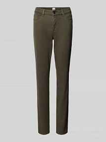 Jeansy o kroju straight fit z 5 kieszeniami model STYLE.SHAKIRA BRAX oliwkowe damskie EAN 71-1707 09910420