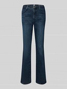 Jeansy o rozkloszowanym kroju z tasiemką w talii model Mary BRAX niebieskie damskie EAN 71-6507 09970720