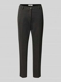 Spodnie materiałowe o kroju regular fit z mieszanki wiskozy model STYLE.MARON BRAX szare damskie EAN 77-5658 09244920