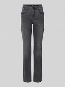 Jeansy o kroju straight leg z 5 kieszeniami model MARY BRAX szare damskie EAN 71-7007 09928820