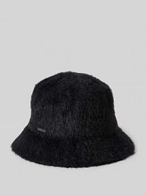 Czapka typu bucket hat z naszywką z logo model Lavatera Barts czarny damski EAN 4501