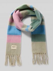 Szal z frędzlami model Eluzabeth Barts oliwkowy damski EAN 3278