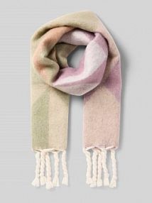 Szal z naszywką z logo model Kristinn Barts oliwkowy damski EAN 6322