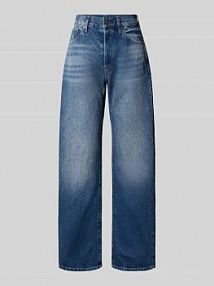 Jeansy o kroju boyfriend z 5 kieszeniami model Bowey G-Star Raw granatowe damskie EAN D25372-E267