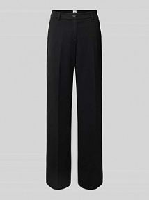 Spodnie materiałowe o kroju regular fit w kant model Maine BRAX czarne damskie EAN 70-5650 09248120