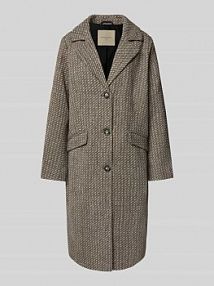 Płaszcz o kroju regular fit z dodatkiem wełny model NADIM FREE/QUENT brązowy damski EAN 206584