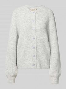 Kurtka o kroju regular fit z dzianiny z dodatkiem wełny model Luisa FREE/QUENT szara damska EAN 202236