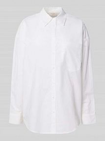 Bluzka koszulowa o kroju regular fit z kieszenią na piersi model JOLLE FREE/QUENT biała damska EAN 206364