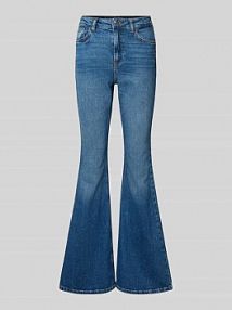 Jeansy rozkloszowane z 5 kieszeniami model KAREEN Noisy May niebieskie damskie EAN 27034386