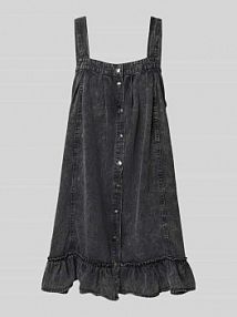 Sukienka jeansowa z listwą guzikową model OREGON Noisy May szara EAN 27034180