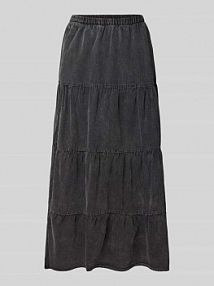 Spódnica midi z efektem stopniowania model OREGON Noisy May szara EAN 27034665