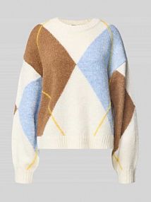 Sweter z dzianiny o kroju oversized z prążkowanymi wykończeniami model ARMIE Noisy May damski EAN 27034895