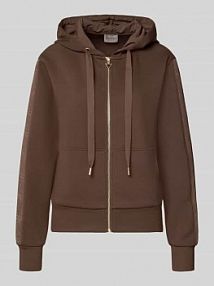 Bluza rozpinana z kapturem Guess brązowa damska EAN W5YQ05KBYE2