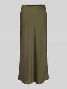 Długa spódnica z elastycznym pasem model VIELLETTE Vila oliwkowa EAN 14084182
