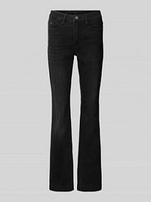 Jeansy z poszerzaną nogawką i wpuszczanymi kieszeniami model DREAM BOOT AUTHENTIC MAC szare damskie EAN 358L542990