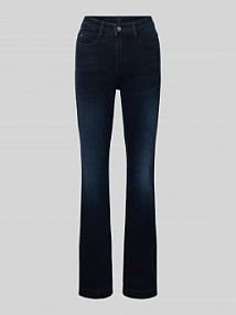 Jeansy z poszerzaną nogawką i wpuszczanymi kieszeniami model DREAM BOOT AUTHENTIC MAC niebieskie damskie EAN 358L542990