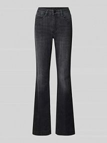 Jeansy z poszerzaną nogawką i wpuszczanymi kieszeniami model DREAM BOOT AUTHENTIC MAC szare damskie EAN 358L542990