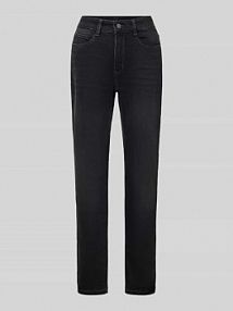 Jeansy skrócone z wpuszczanymi kieszeniami MAC brązowe damskie EAN 357L548190