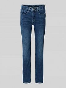 Jeansy skrócone z wpuszczanymi kieszeniami MAC niebieskie damskie EAN 357L548190