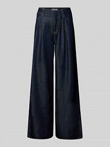Jeansy z szerokimi nogawkami i wpuszczanymi kieszeniami model NAILA MAC niebieskie damskie EAN 227522990