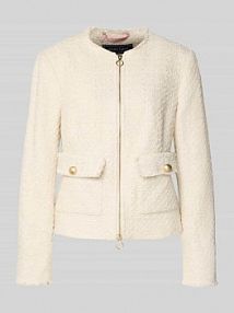 Żakiet z efektem bouclé z okrągłym dekoltem WHITE LABEL EAN 122215-1247