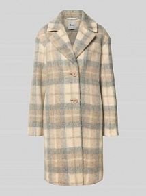 Płaszcz o kroju regular fit z dodatkiem żywej wełny model Davos BRAX srebrny damski EAN 97-6488 95992840