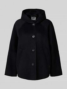 Kurtka wełniana o kroju relaxed fit z szerokimi zakończeniami rękawów model Dublin BRAX czarna damska EAN 97-6428 95992640