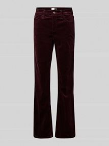 Spodnie materiałowe rozkloszowane z 5 kieszeniami model PARIS CAMBIO czerwone damskie EAN 7158001250