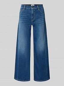 Jeansy skrócone z szerokimi nogawkami CAMBIO niebieskie damskie EAN 9118005807