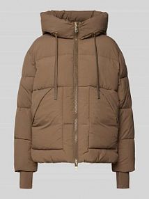 Kurtka pikowana z kapturem model Ollie MOS MOSH brązowa damska EAN 170820
