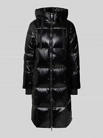 Płaszcz pikowany ze stójką model NOVA MOS MOSH czarny damski EAN 154370